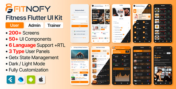 Fitness UI Kit in Flutter