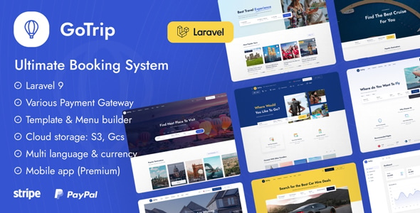 GoTrip – Travel Booking Flutter App