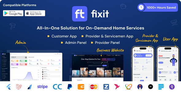 Fixd - Flutter On-Demand Services App