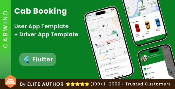 GoTaxi - On-Demand Taxi Booking Flutter Template