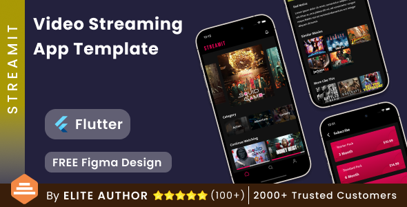 Movie Series Video Streaming Android and iOS App Template in Flutter