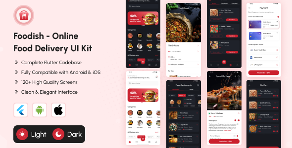 Foodish - Online Food Delivery Flutter UI Kit