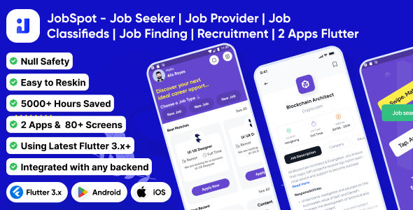 JobSpot Flutter Job App Template