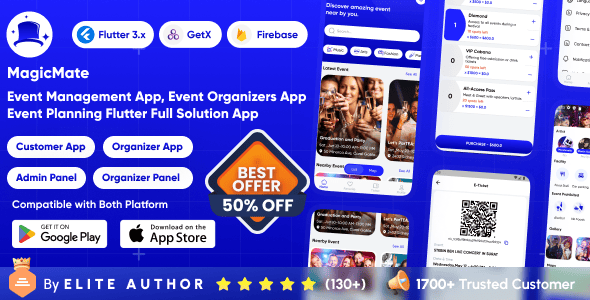 MagicMate - Multivendor Ticket Booking Management App Flutter Template