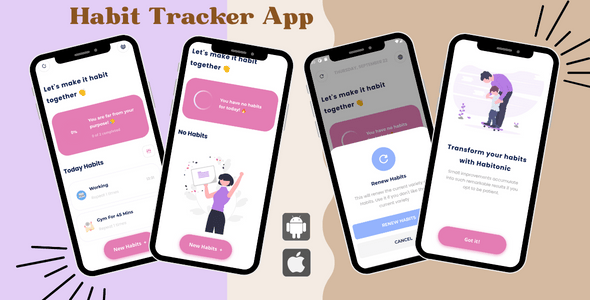 Habit Tracker App for Android and iOS