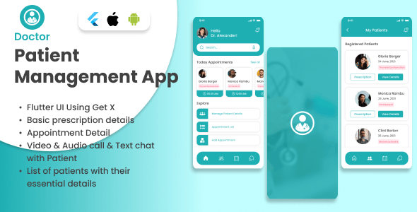 PatientManagement - Flutter template | Doctor App