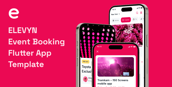 Elevyn – Event Booking Flutter App Template
