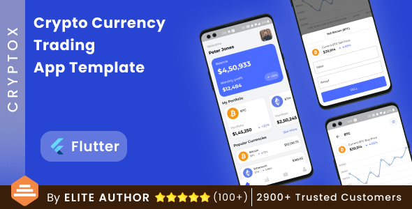 Crypto Currency Trading Android App Template + iOS App Template | Flutter | CryptoX