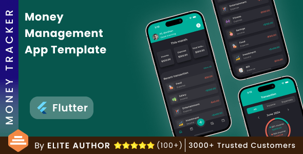 Money Management App Template in Flutter | Finance App Template in Flutter | Money