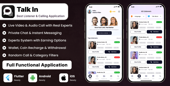 Talkin – Expert Audio & Video Calling App | Consultation, Astrology, Dating, Doctor, Lawyer, Advisor