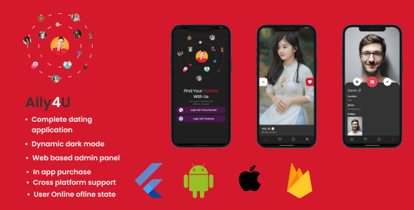 Ally4U Flutter Dating and Chat App