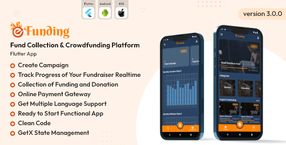 eFunding - Crowdfunding Investment Platforms Flutter App