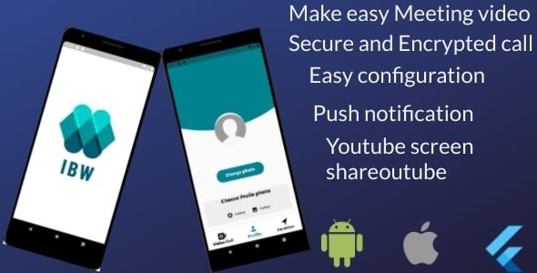 IBW-Meet - Flutter Video Conference And Meeting App for Android And iOS