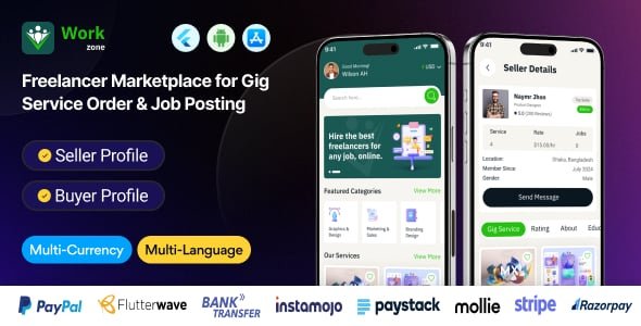 Workzone Flutter Gig Marketplace