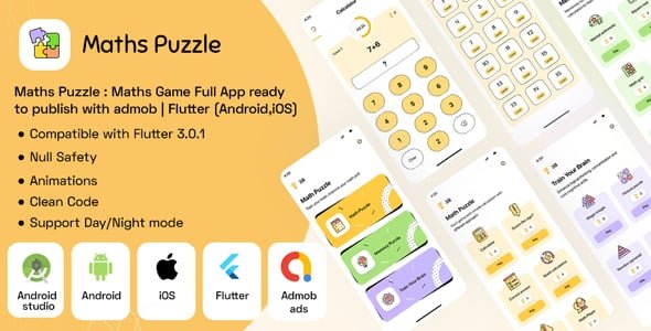 Maths Puzzle Full App with Admob