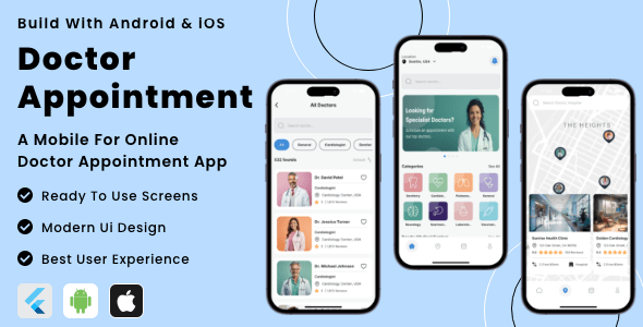 DocAppoint App - Online Doctor Appointment Flutter App