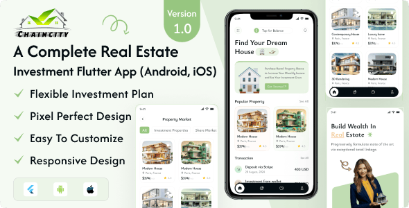 ChainCity - Real Estate Investment Flutter App