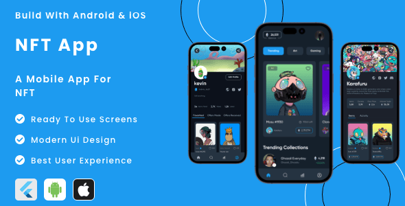 NFT App - Flutter Mobile App Template