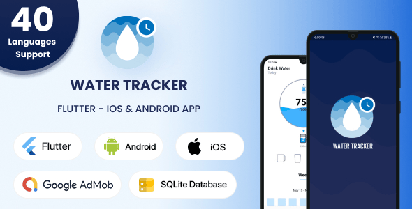 Drinking Water Reminder Flutter App