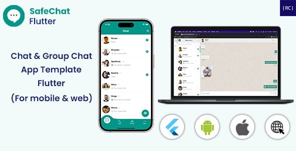 Chat & Group Chat App Template in Flutter | For Mobile & Web | WhatsApp Web Clone | SafeChat