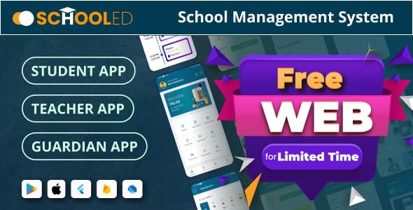 Onest Schooled – School Management System with Flutter Mobile & Free Web Access