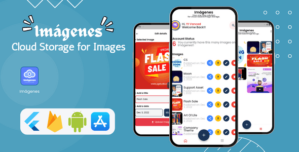 Imágenes – Images Cloud Storage App | Flutter & Firebase | Android & iOS