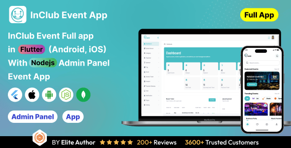 InClub: Event Management in Flutter with Node.js Backend | Complete event planner