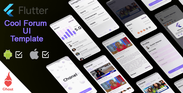 Flutter | Forum, Blog, Article, Magazine, News, app Template