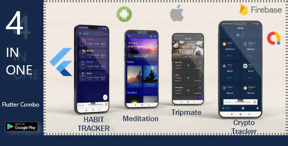 4 in 1 Flutter Bundle App with Bad Habit Tracker