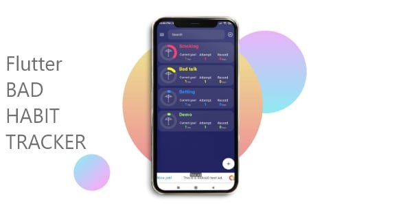 Bad Habits Tracker Flutter with Admob