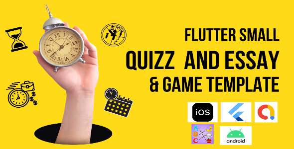 Flutter Quiz and Essay and Kids Game Template