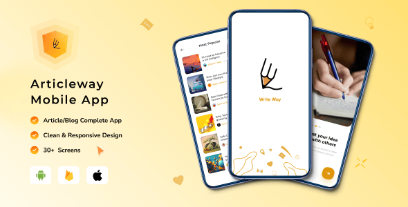 write way - Article/Blog writing App Flutter With Admin Panel