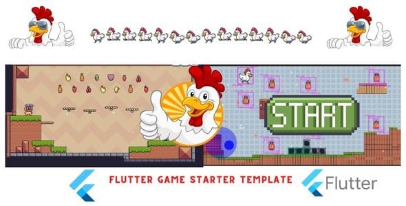 Flutter Game - Starting Template for Game Development - Duck Launcher