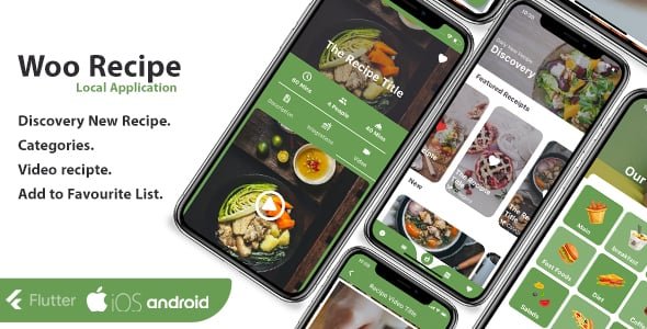 Recipe Flutter App Template for Food Creators