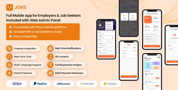 AI Job Portal Flutter App Template