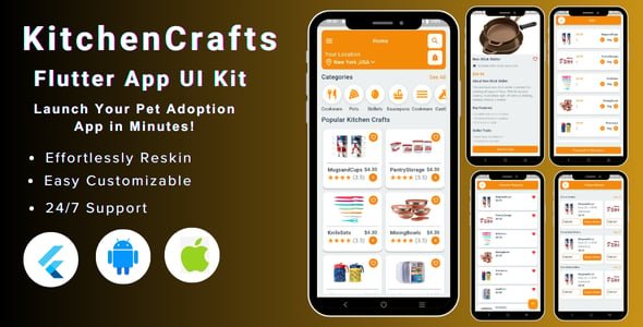 KitchenCraft Shop Flutter App Template