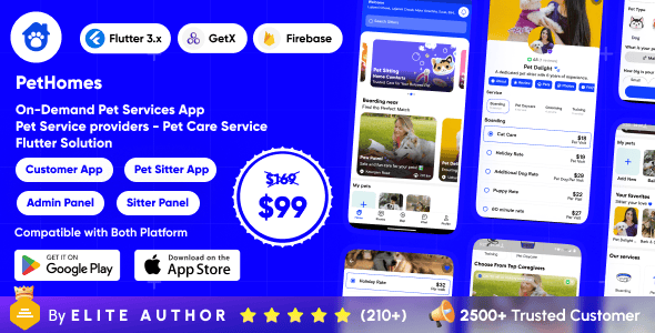 PetHomes - On-Demand Pet Services App - Pet Service providers - Pet Care Service - Solution