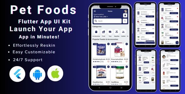 PetFoodie Flutter App Template